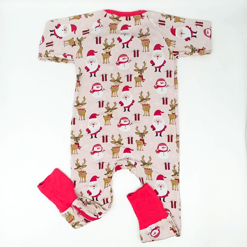 cheap sale pink heart double zipper customized child romper
