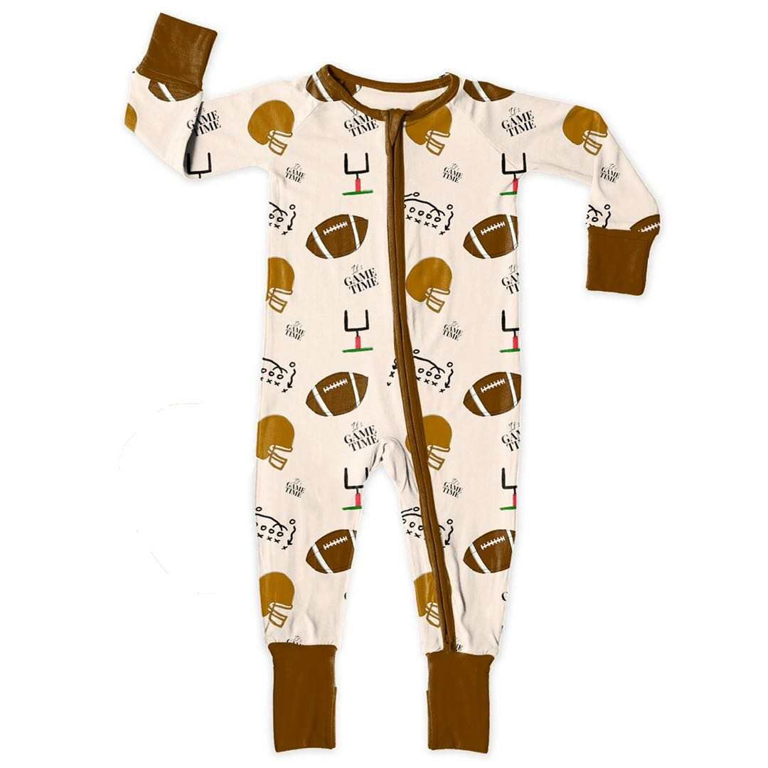 Custom Christmas Print Baby Infant Organic 95% Bamboo 5% Spandex zipper Rompers Clothes Toddler Kid Pajamas Sleepwear