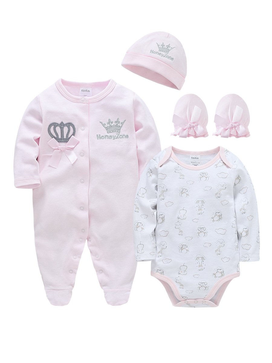 Sunny Baby 0-1T Spring And Autumn 2 Pieces Long-Sleeved Rompers Baby Romper Newborn