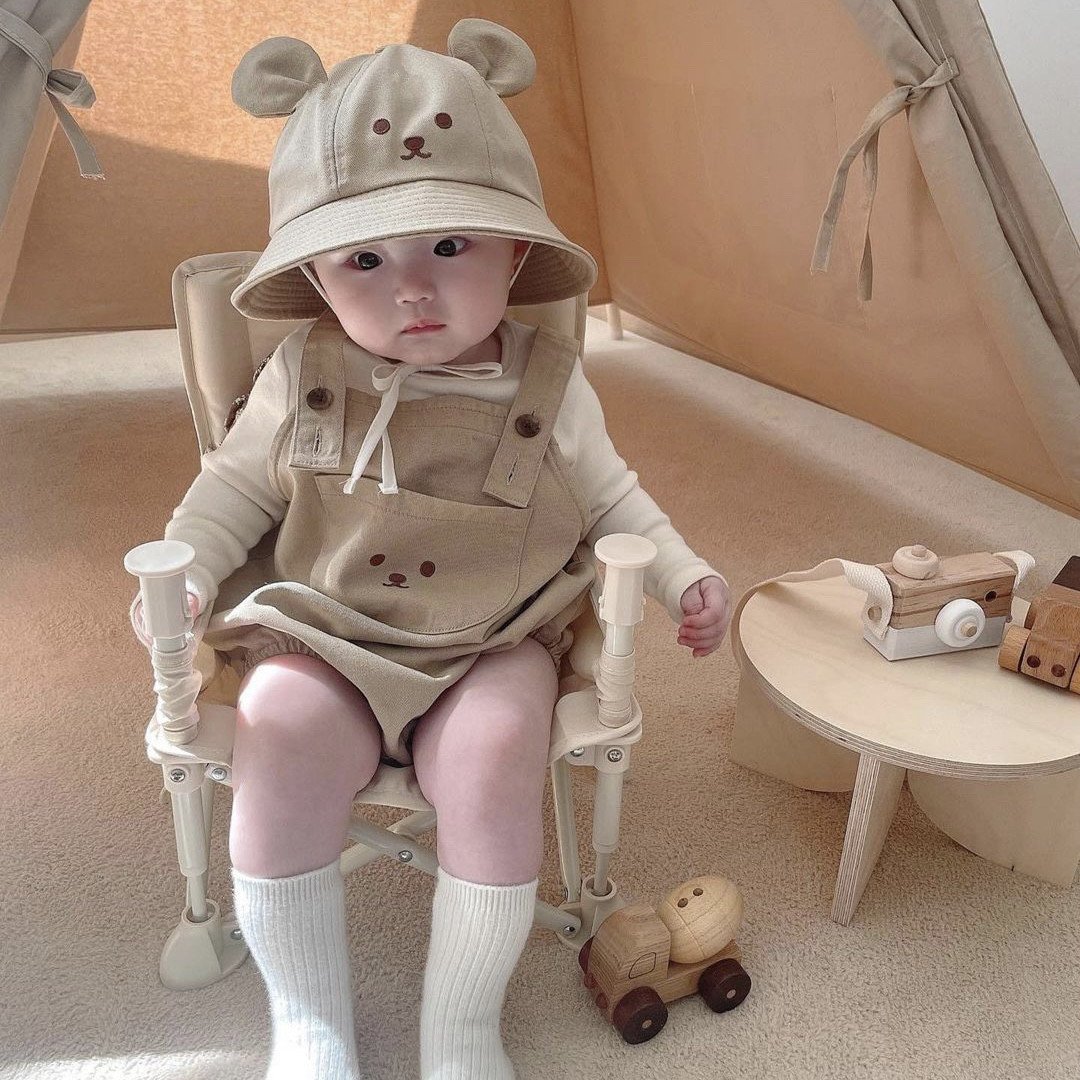 2024 New Boutique Spring Autumn Toddlers Bodysuit Jumpsuits and Hat Long Sleeve Cotton Newborn Baby Rompers