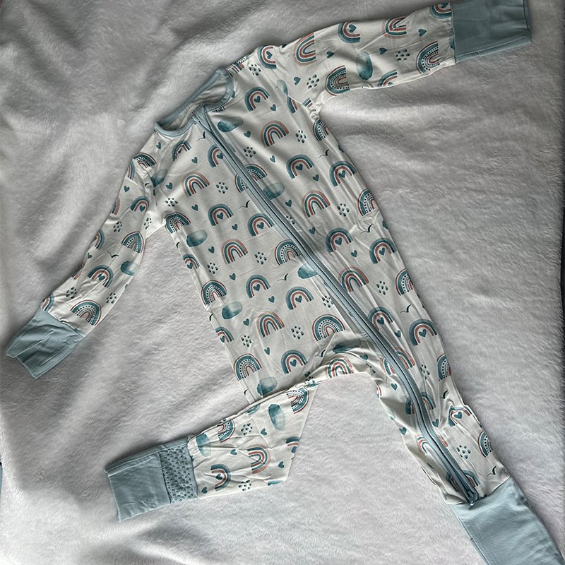 Custom Baby Rompers Toddler Jumpsuit Cartoon Newborn Ropa Clothes Costume Comfortable Bamboo Zipper Long Sleeve Organic Pajamas