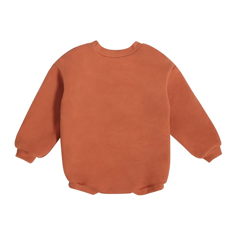Good Style Baby Clothes Custom Embroidery Newborn Knit Long Sleeve Cotton One-Piece Jumpsuit Solid Snap Button Baby Rompers
