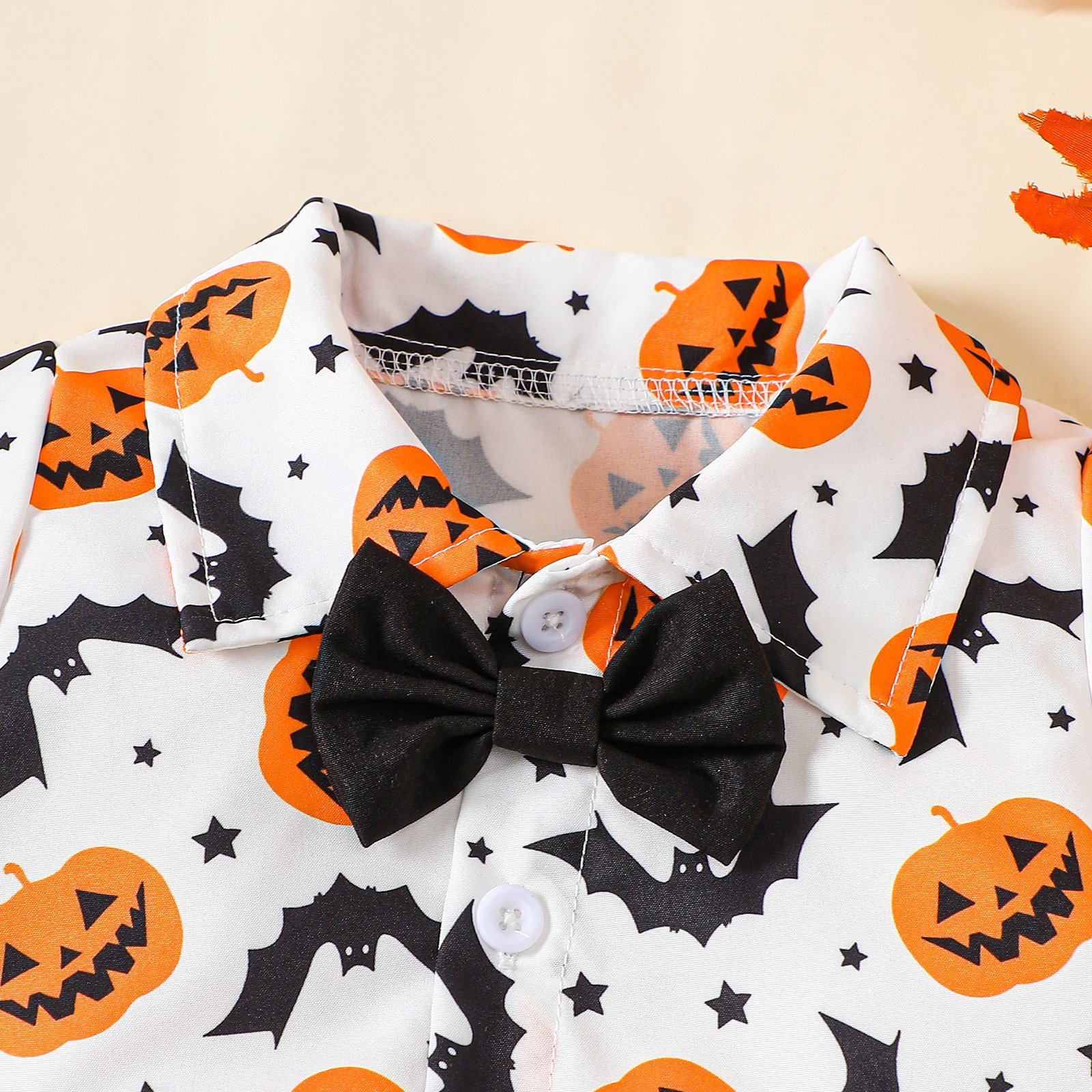 Summer Baby Romper Two-Piece Set Boys Cute Cartoon Set Baby Suspender Trousers Set Baby All Hallows' Day Romper