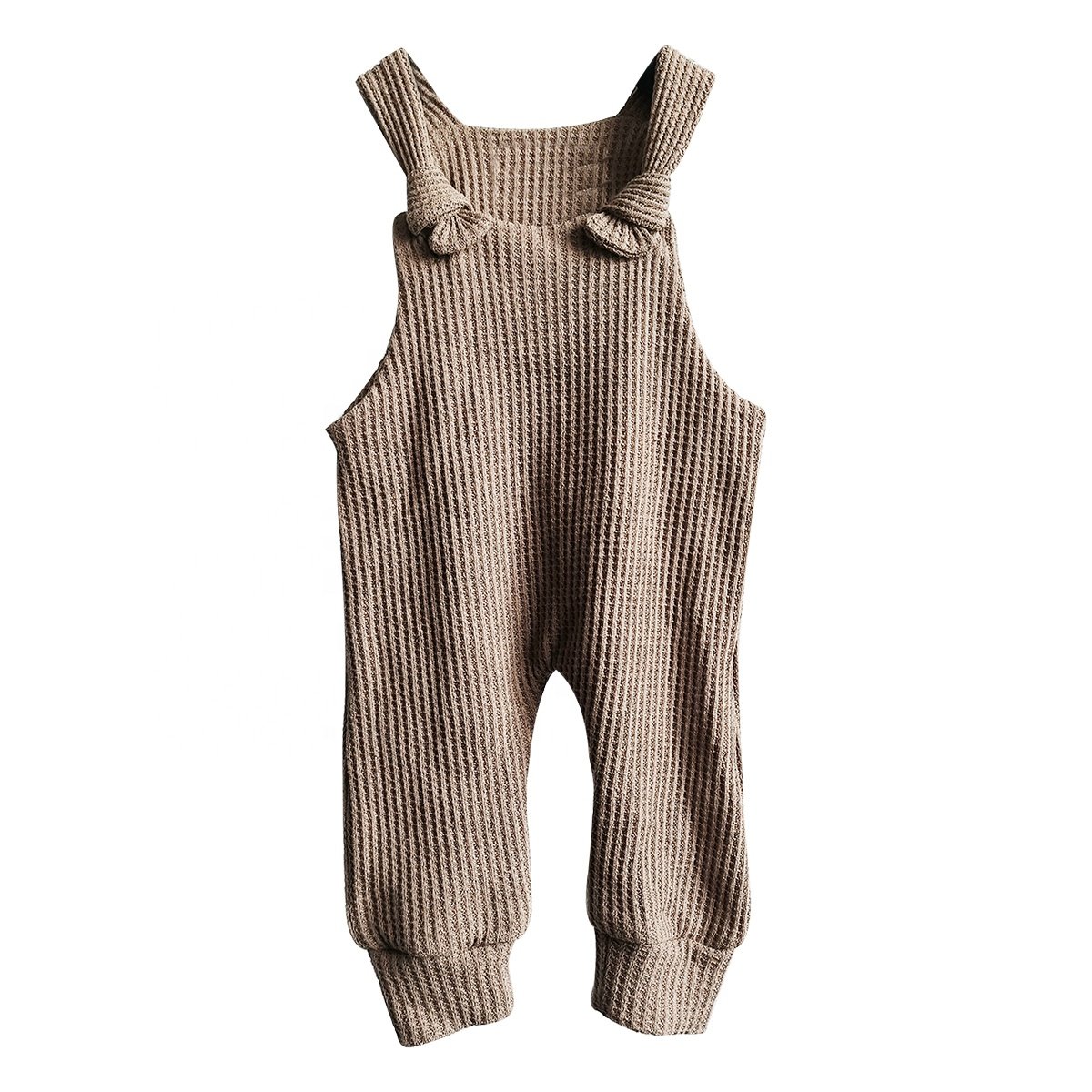 Cozy New waffle romper for Fall Layering Custom 300grams 100% cotton baby toddler overalls jumpsuit