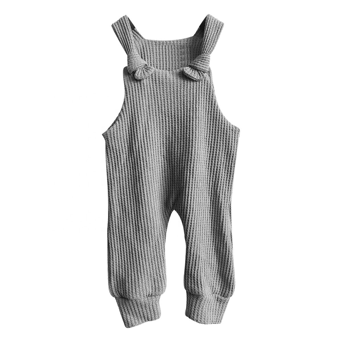 Cozy New waffle romper for Fall Layering Custom 300grams 100% cotton baby toddler overalls jumpsuit