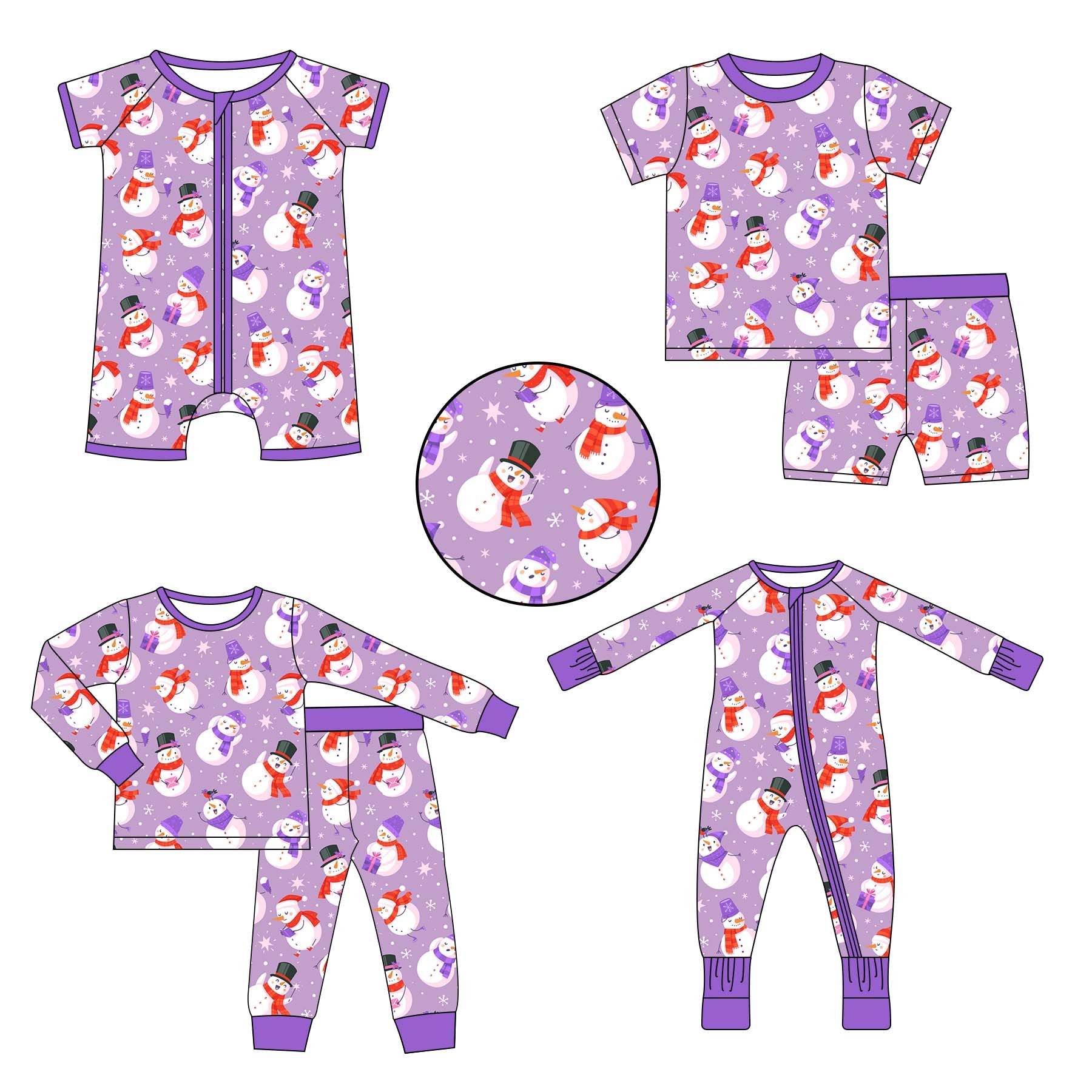 Wholesale Custom bamboo Cute Newborn Baby Girls Wildflower high quality Bubble Romper zippies Clothes Set Baby bamboo pajamas