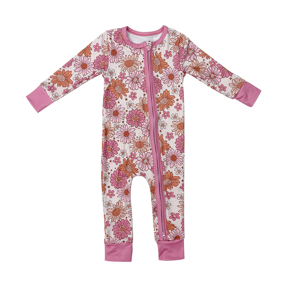 Qingli OEM Bebe Crece Floral Toddler Girls Rompers Baby Clothes Distributor