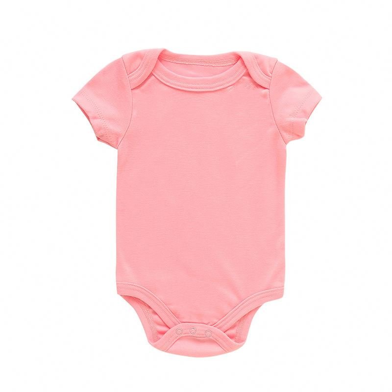 Cotton Bodysuit Summer Custom Print Sleepsuit Eco Friendly Romper Babi Organic Sustainable Baby Onesie