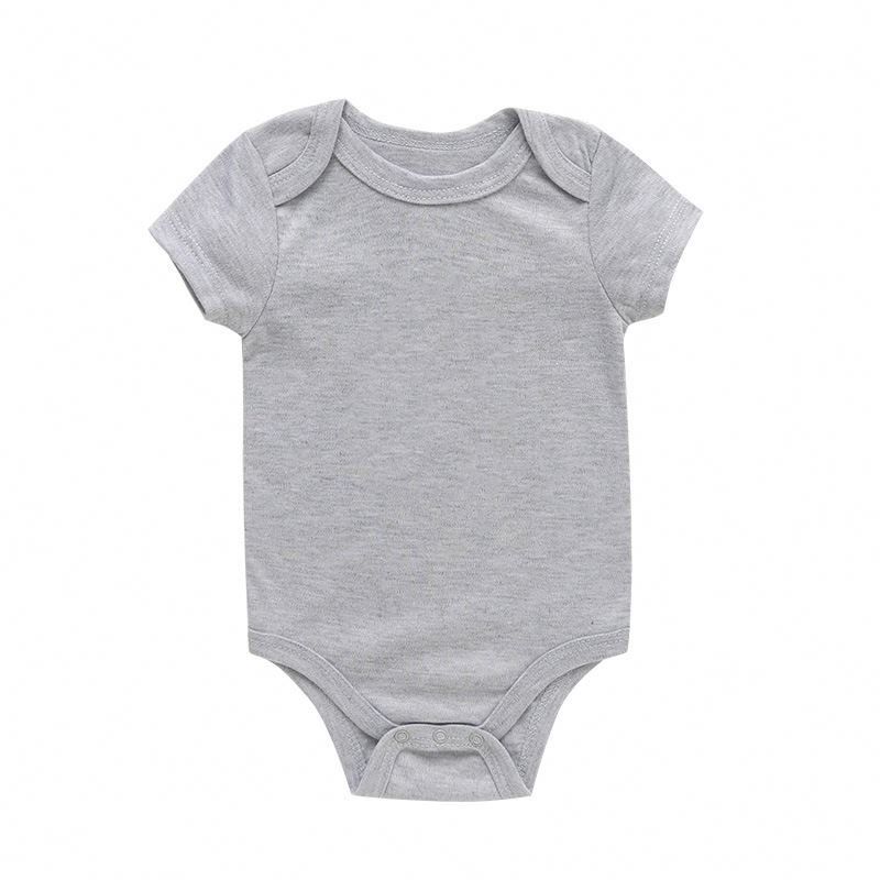 Cotton Bodysuit Summer Custom Print Sleepsuit Eco Friendly Romper Babi Organic Sustainable Baby Onesie