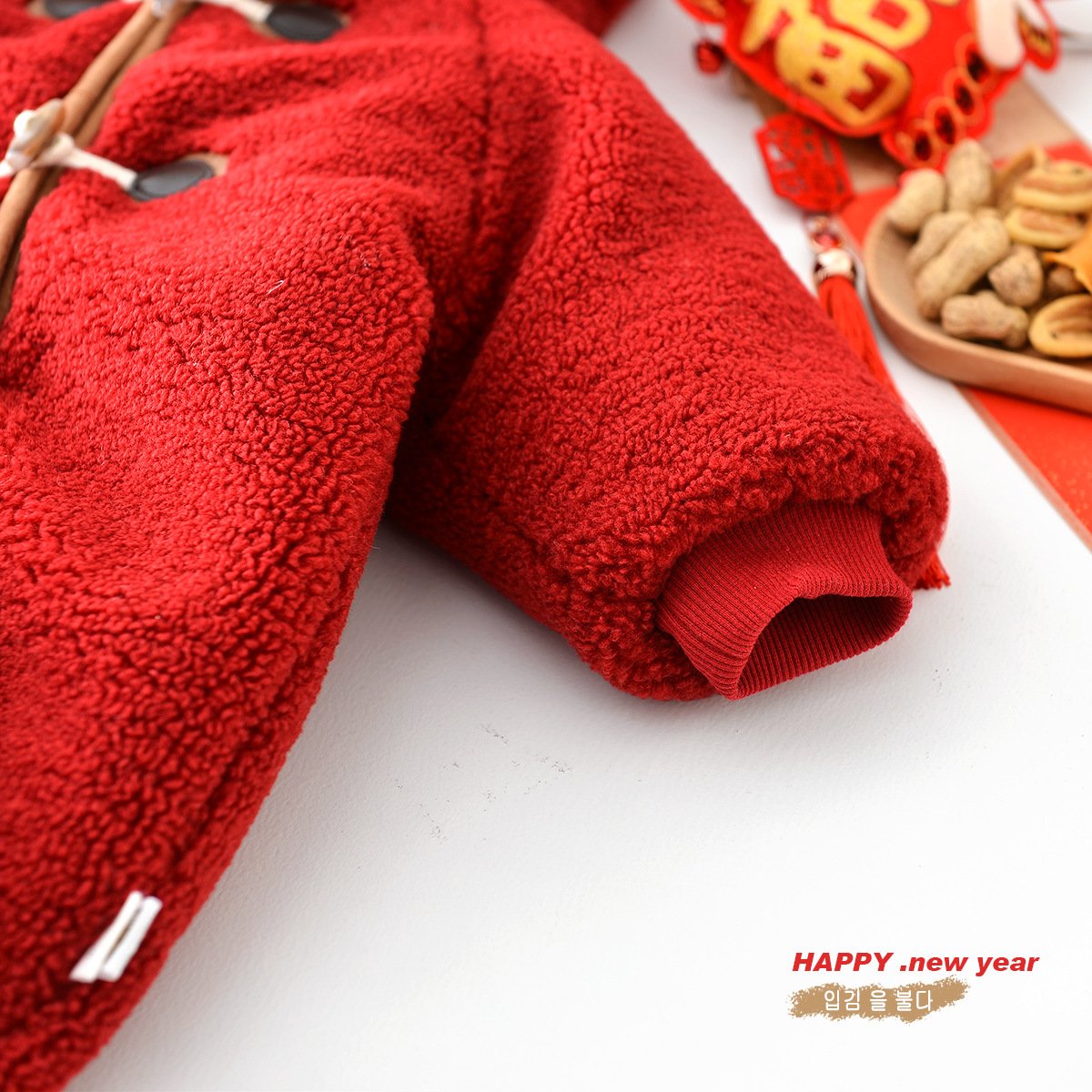 2025 Christmas Baby Romper Scarf Set Cartoon Deer One-Piece Kids Clothes Thick Winter Girls Jumpsuit Korean Toddler Boys Onesies