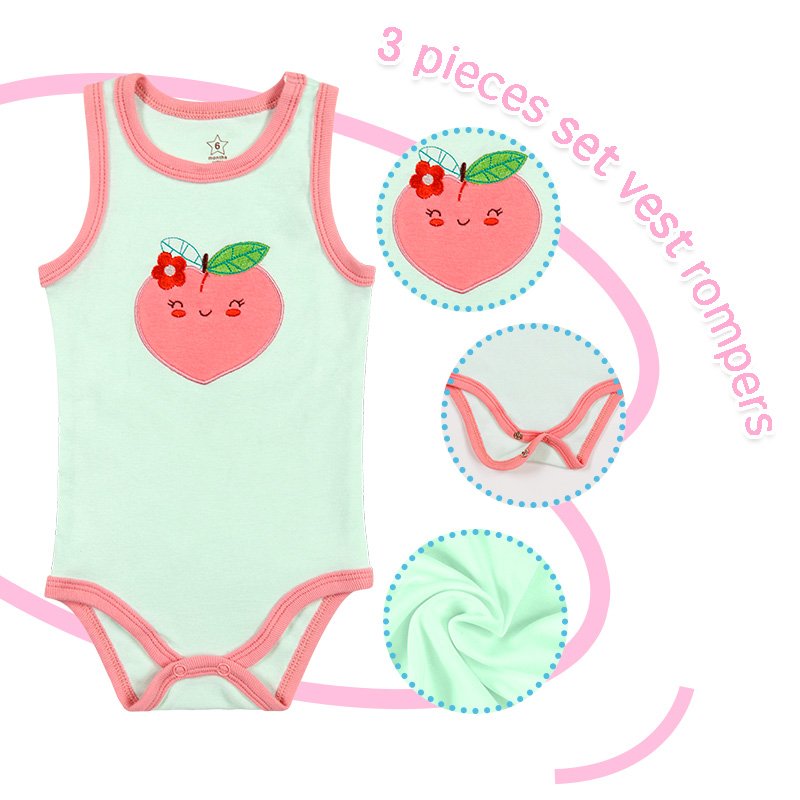 Summer Sleeveless 3-24 months Baby Clothes Newborn Infant Onesie Pajamas Baby Romper Clothes For Baby Boys Girls