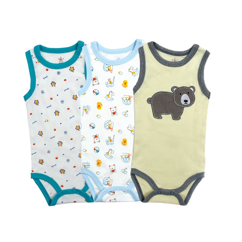 Summer Sleeveless 3-24 months Baby Clothes Newborn Infant Onesie Pajamas Baby Romper Clothes For Baby Boys Girls