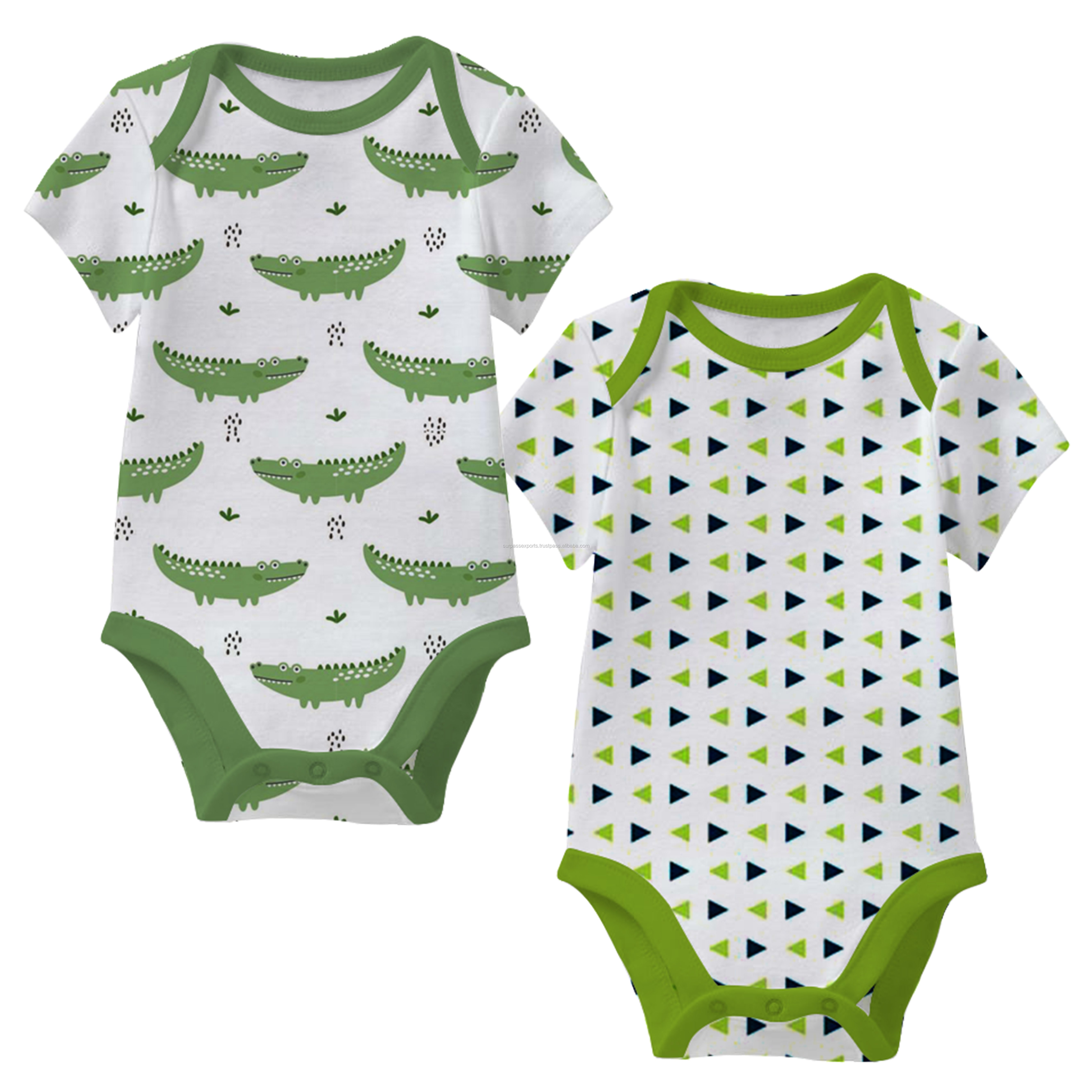 Hot Selling Best Quality Unique Printed Colors for Kids Apparels in Baby Rompers at Wholesale Price for Export