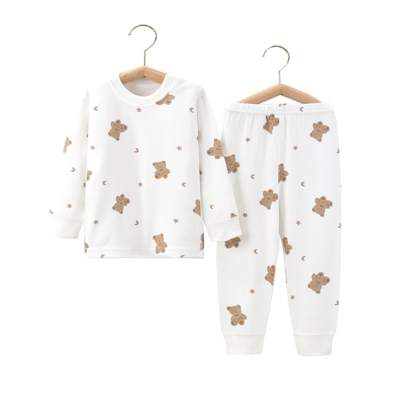 Children's cotton long Johns set Spring and Autumn baby cotton thermal underwear boys and girls pajamas autumn clothes