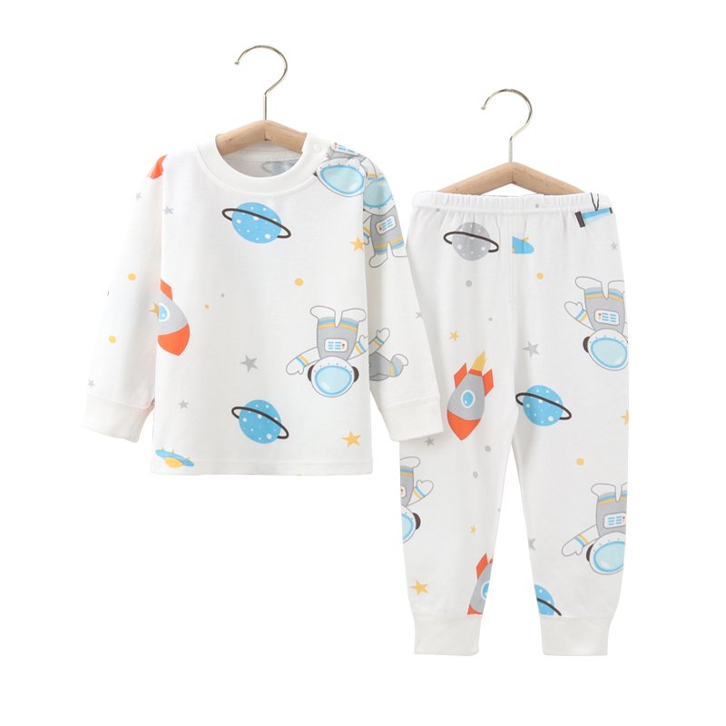Children's cotton long Johns set Spring and Autumn baby cotton thermal underwear boys and girls pajamas autumn clothes