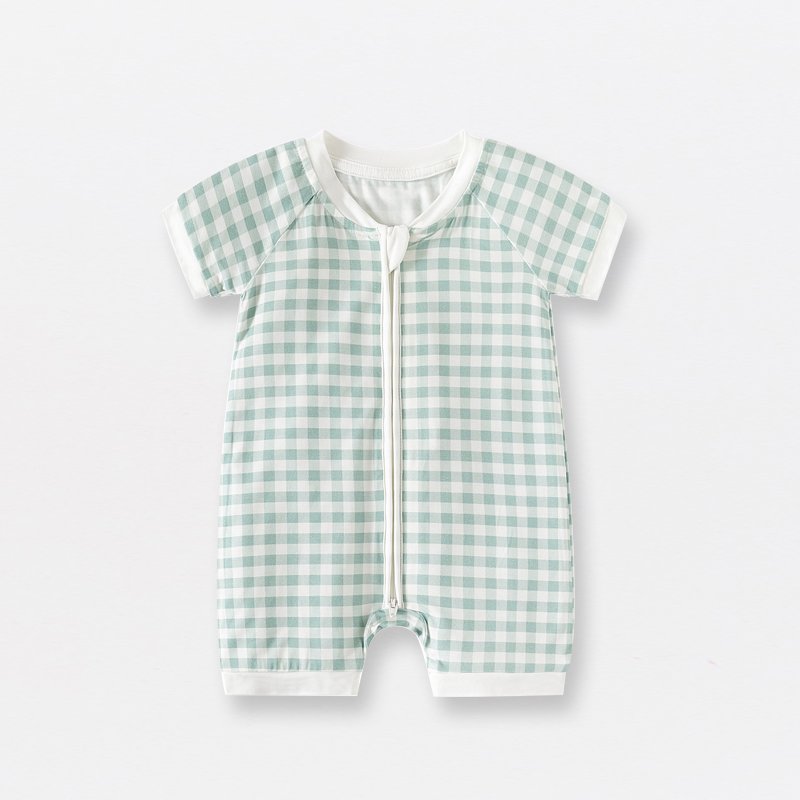 Manufacturer Custom Designs Baby rompers Soft Bamboo Cotton Newborn Jumpsuit Sleeveless Summer Clothes for Baby 7050