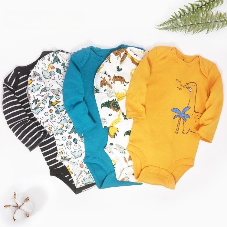 YKT19 High quality baby cotton Rompers cute baby crawling pants soft and comfortable cartoon printed jumpsuit