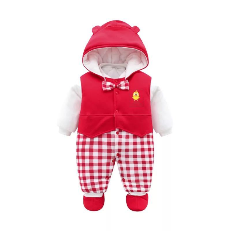 Wholesale newborn baby cotton-padded onesie pajama Baby winter warm clothes