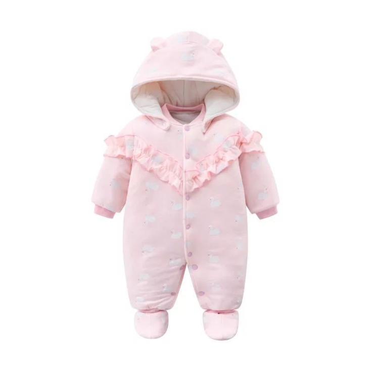 Wholesale newborn baby cotton-padded onesie pajama Baby winter warm clothes