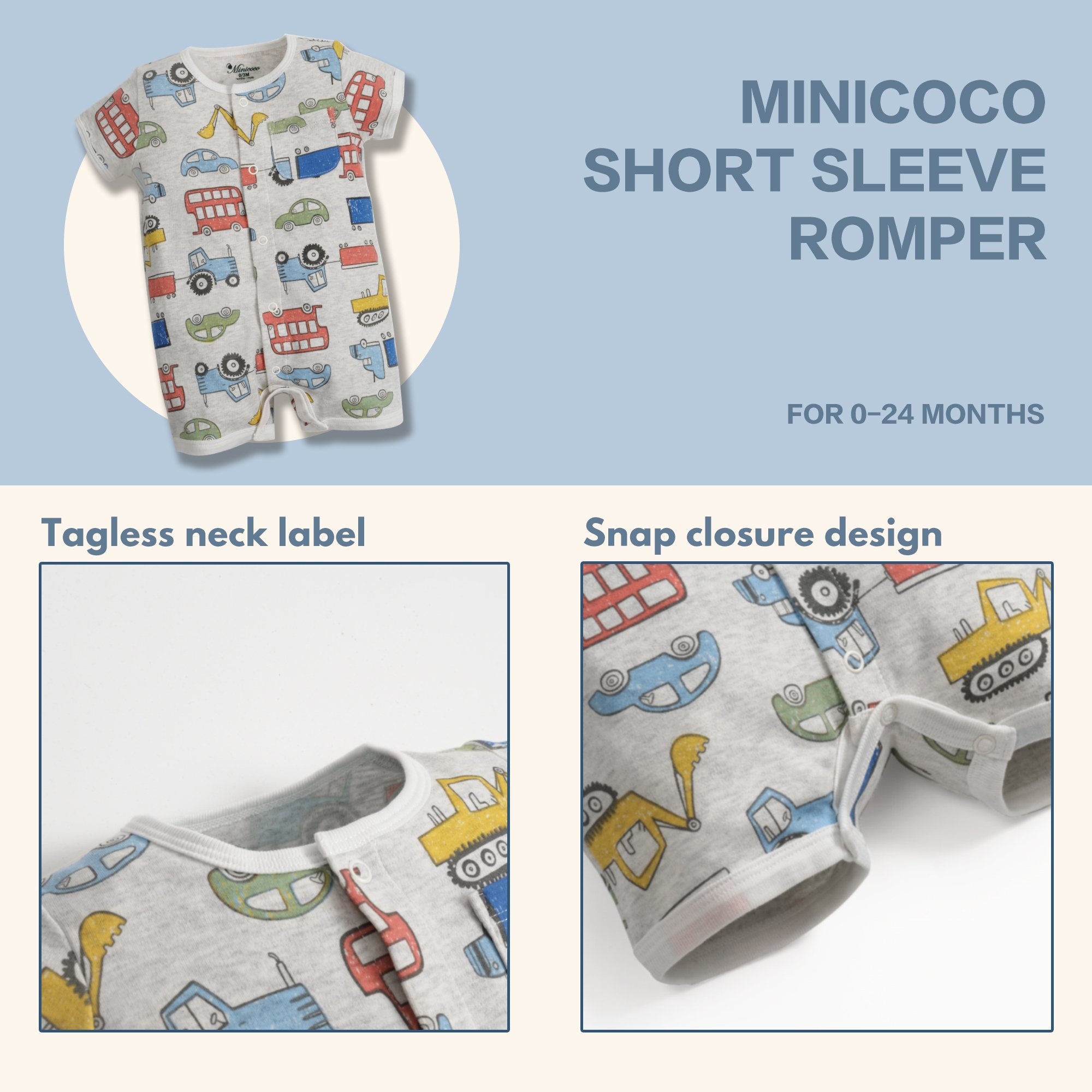 Newborn Baby Boys Rompers 100% Cotton Jumpsuit Printed Spring Summer Baby Rompers Pure Cotton Soft Clothes 0-12 Month for baby