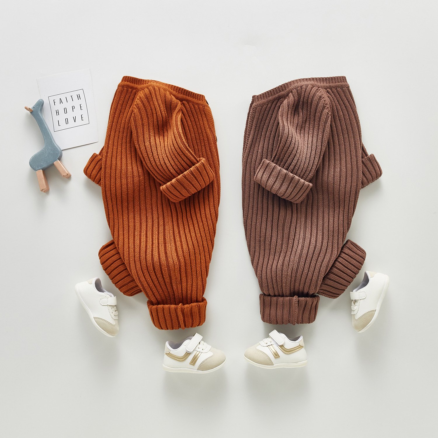 Long Sleeve Fall Winter Cotton Ribbed Kids Jumpsuit Harper Buttons Onesies Baby Pajamas Girl Clothes Knit Baby Sweater Romper