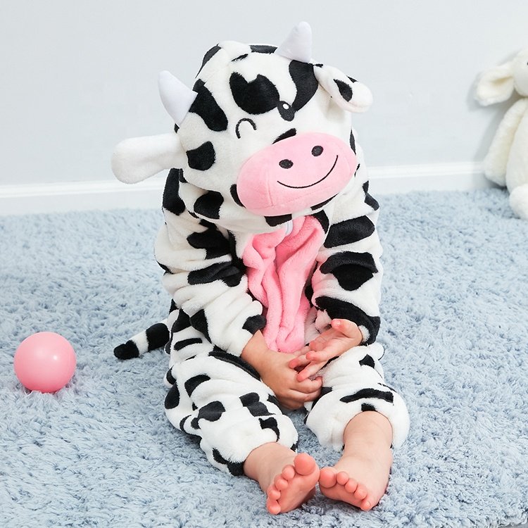 MICHLEY OEM Wholesale Kids Jumpsuits Infant Girls Boys Cosplay Clothes Winter Animal Newborn Baby Rompers