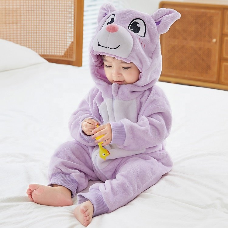 MICHLEY OEM Wholesale Kids Jumpsuits Infant Girls Boys Cosplay Clothes Winter Animal Newborn Baby Rompers