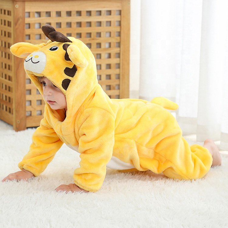 MICHLEY OEM Wholesale Kids Jumpsuits Infant Girls Boys Cosplay Clothes Winter Animal Newborn Baby Rompers