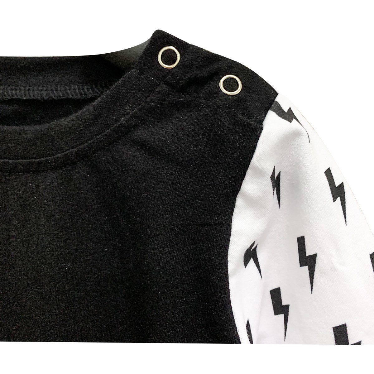 New Arrival French terry plaid and Lightning long Sleeve baby rompers for autumn