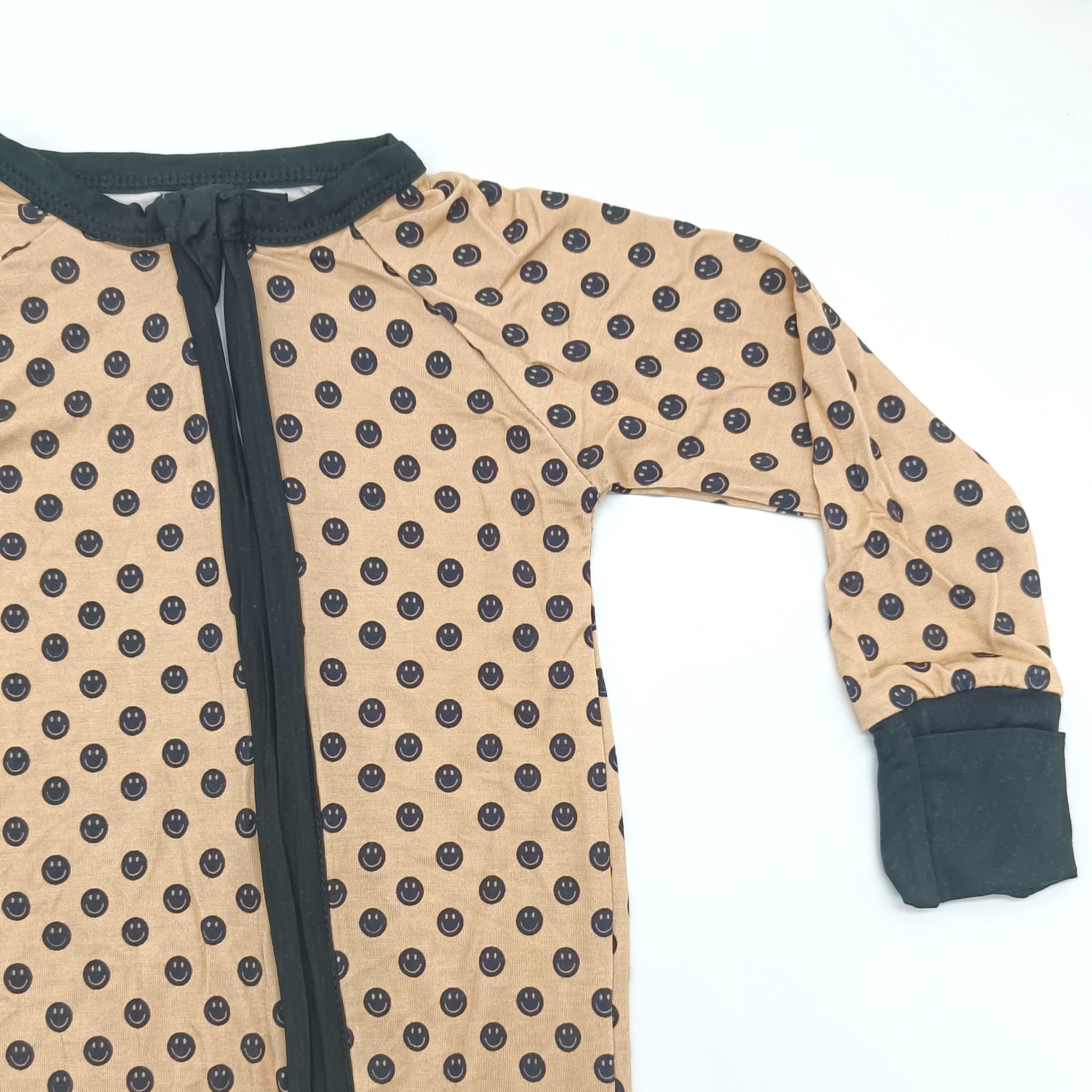 gots organic cotton long sleeve solid color children clothes
