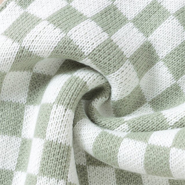 1Pcs Custom Logo RTS Summer Newborn Infant Toddler Boys Girls Clothes Knit Checkerboard Unisex Jumpsuit Baby Romper
