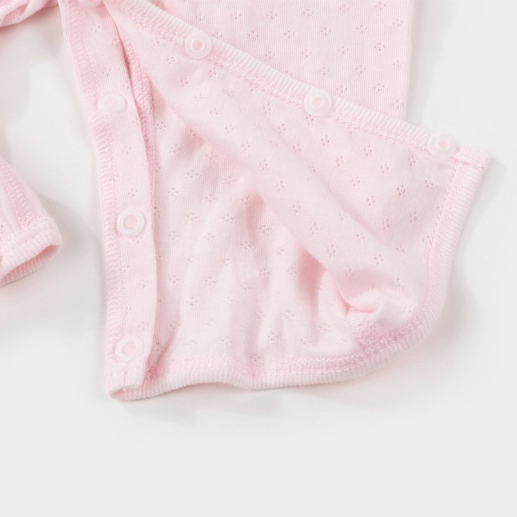 100% Cotton Jacquard Breathable Ropa De Bebe Babi Baby Rompers With Rope