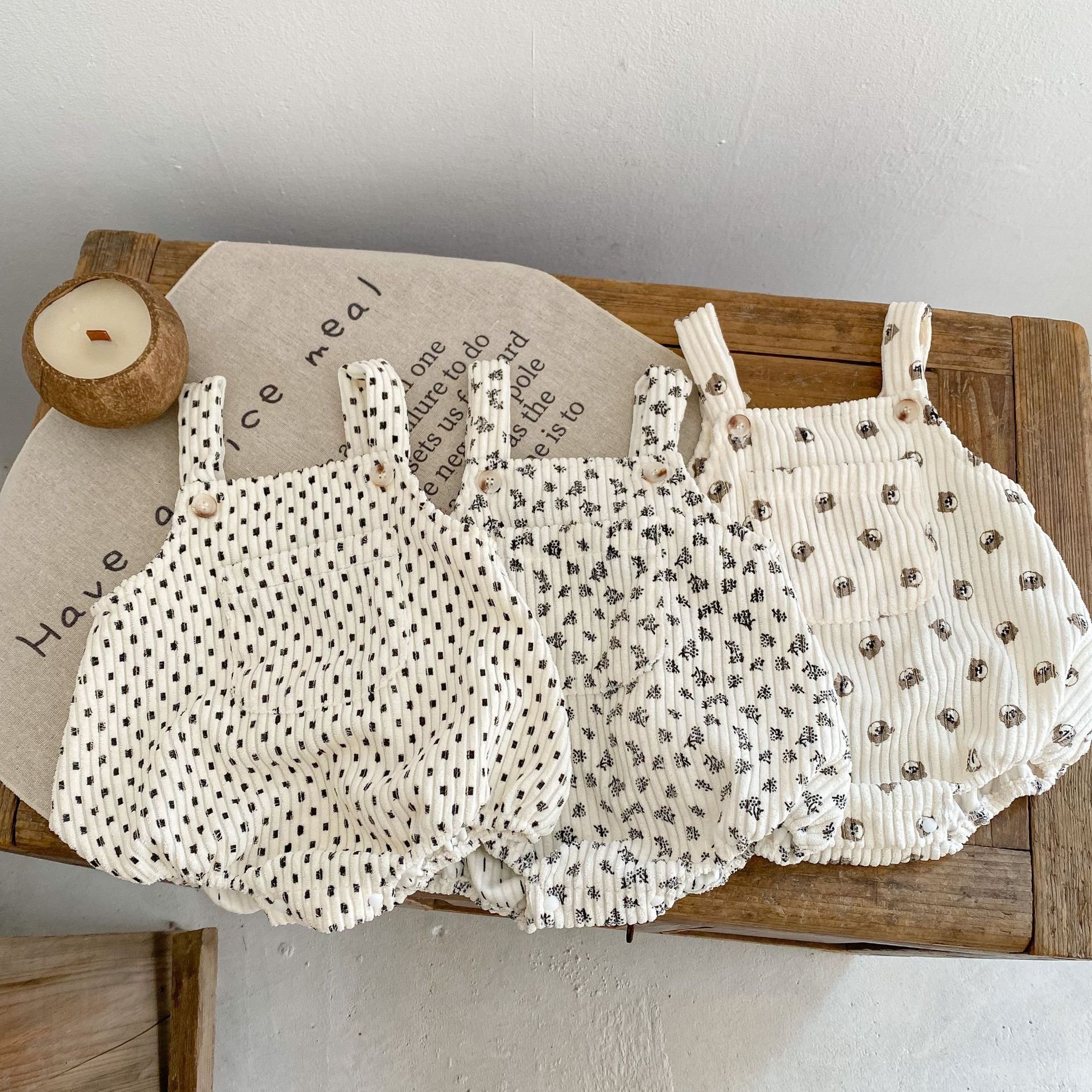 Customized Newborn Baby Crawling Suit Boys Girls Cute Summer Bodysuit Cotton Printed Bubble Baby Romper