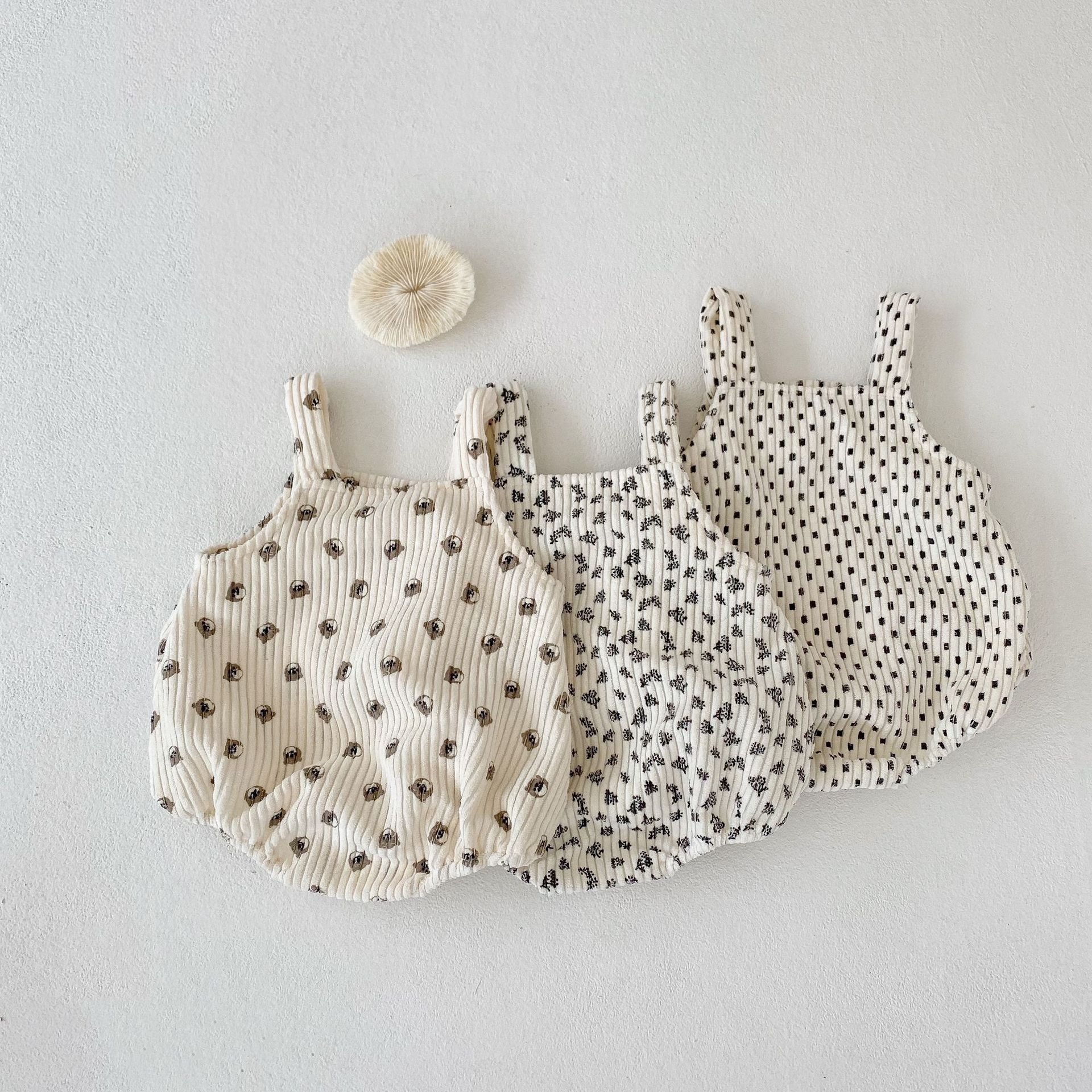 Customized Newborn Baby Crawling Suit Boys Girls Cute Summer Bodysuit Cotton Printed Bubble Baby Romper