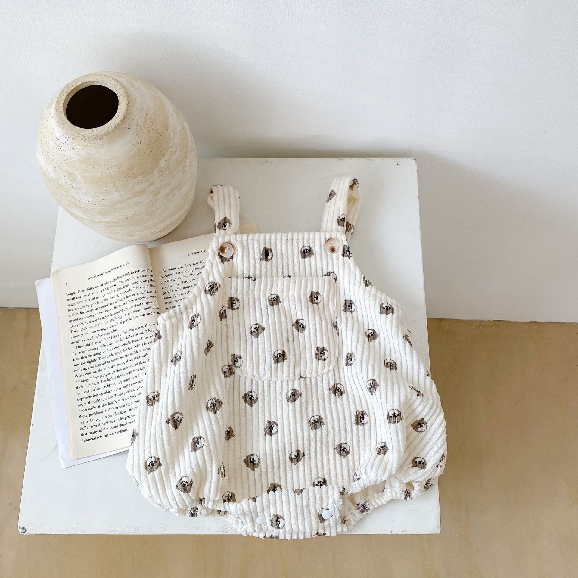Customized Newborn Baby Crawling Suit Boys Girls Cute Summer Bodysuit Cotton Printed Bubble Baby Romper