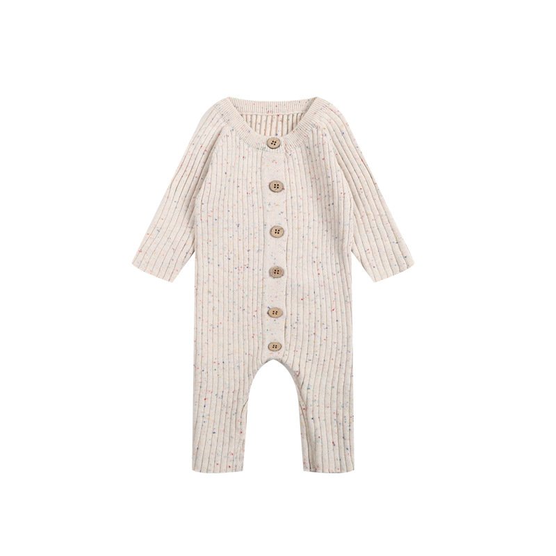 Autumn Winter Baby Sweater Jumpsuit Infant Long Sleeve Button Bodysuit Baby Knitted Rompers