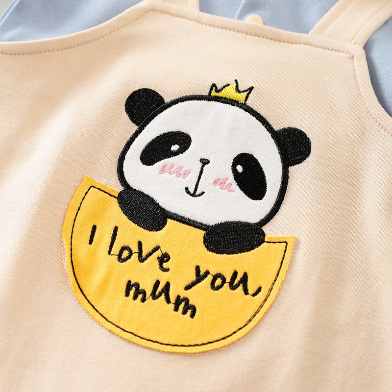 Wholesale Newborn Baby Onesie Romper for Autumn/Spring Bear Pattern Pajama Baby Cute Fashion Clothes