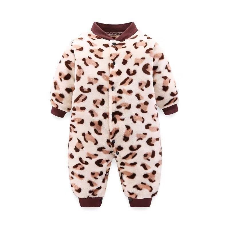 Newborn Baby Rompers Flannel Fabric Baby Romper Jumpsuit Long Sleeve Autumn Winter Roupa De Bebes Babyrompers Infant Clothing