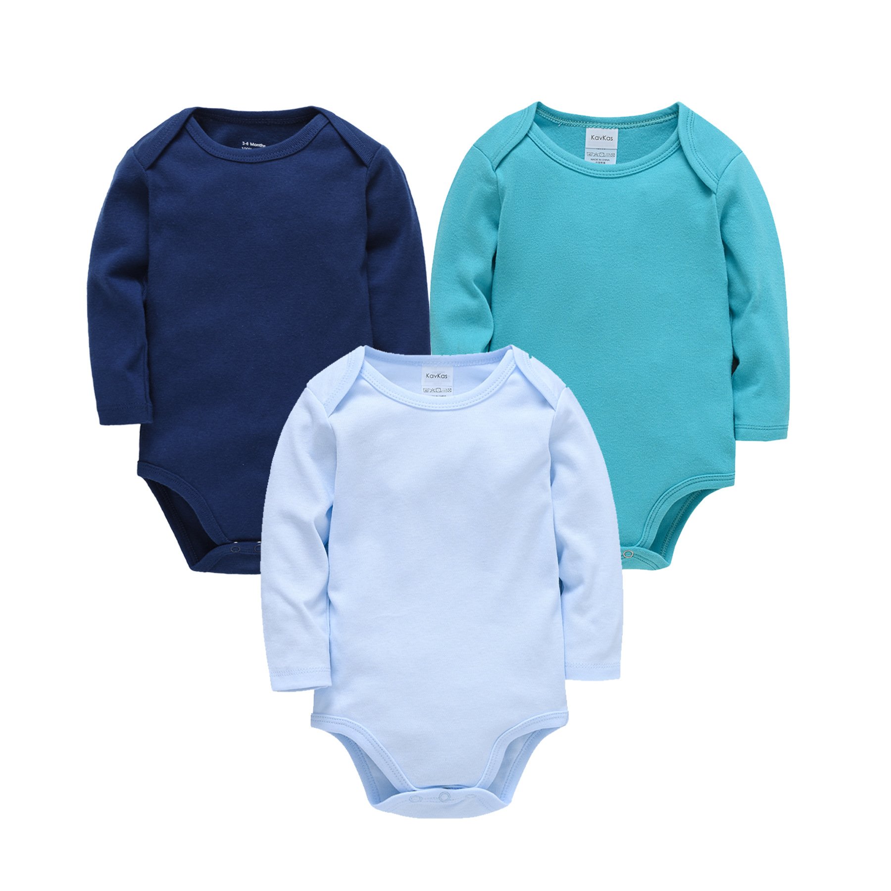 Wholesale Newborn Baby Girls Boys Cotton knitted Long Sleeve Jumpsuit with hat bib baby Clothes Romper set