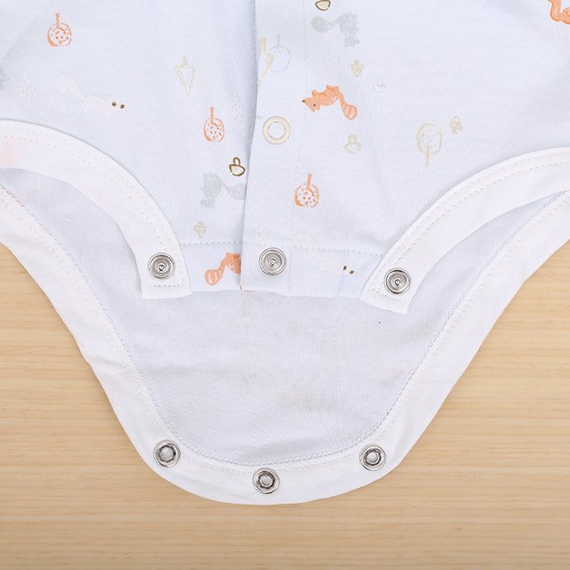 ChuchuPuff Factory New arrival Hotsell squirrel printed ropa de bebe 100% cotton knitted baby rompers with snaps baby