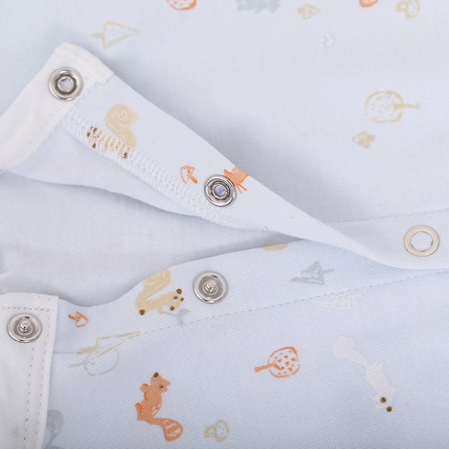 ChuchuPuff Factory New arrival Hotsell squirrel printed ropa de bebe 100% cotton knitted baby rompers with snaps baby