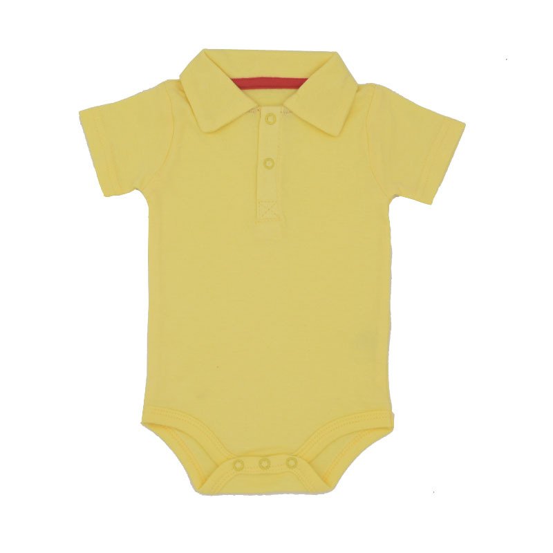 High Quality Summer Newborns Baby Short Sleeved Polo Rompers Wholesale Infant White Clothes Birthday Party Dress