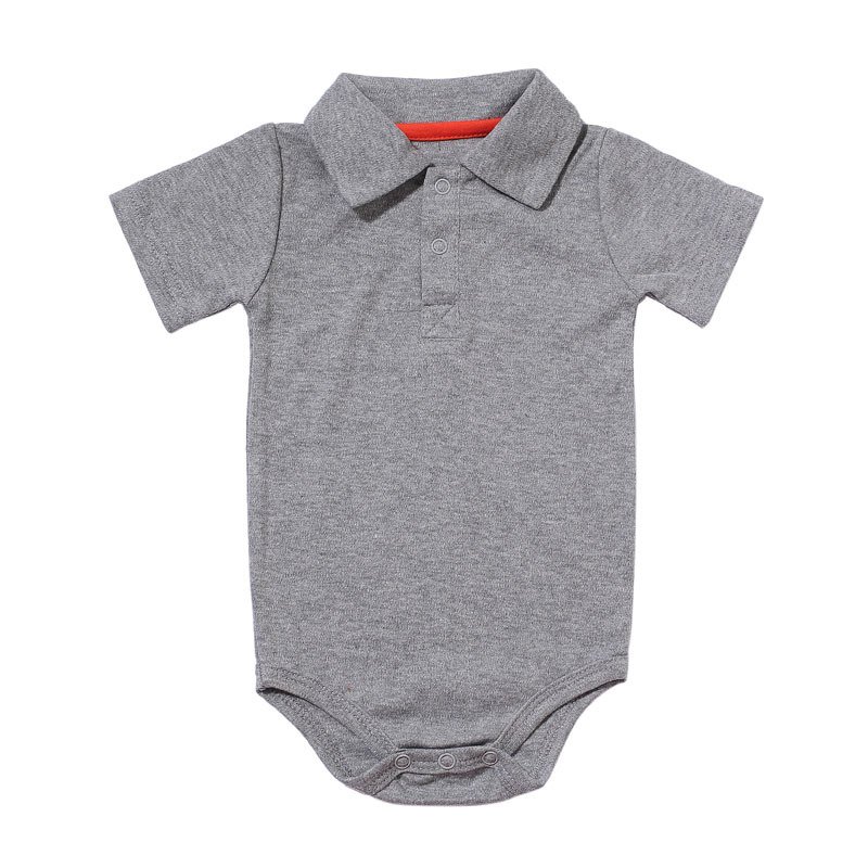 High Quality Summer Newborns Baby Short Sleeved Polo Rompers Wholesale Infant White Clothes Birthday Party Dress