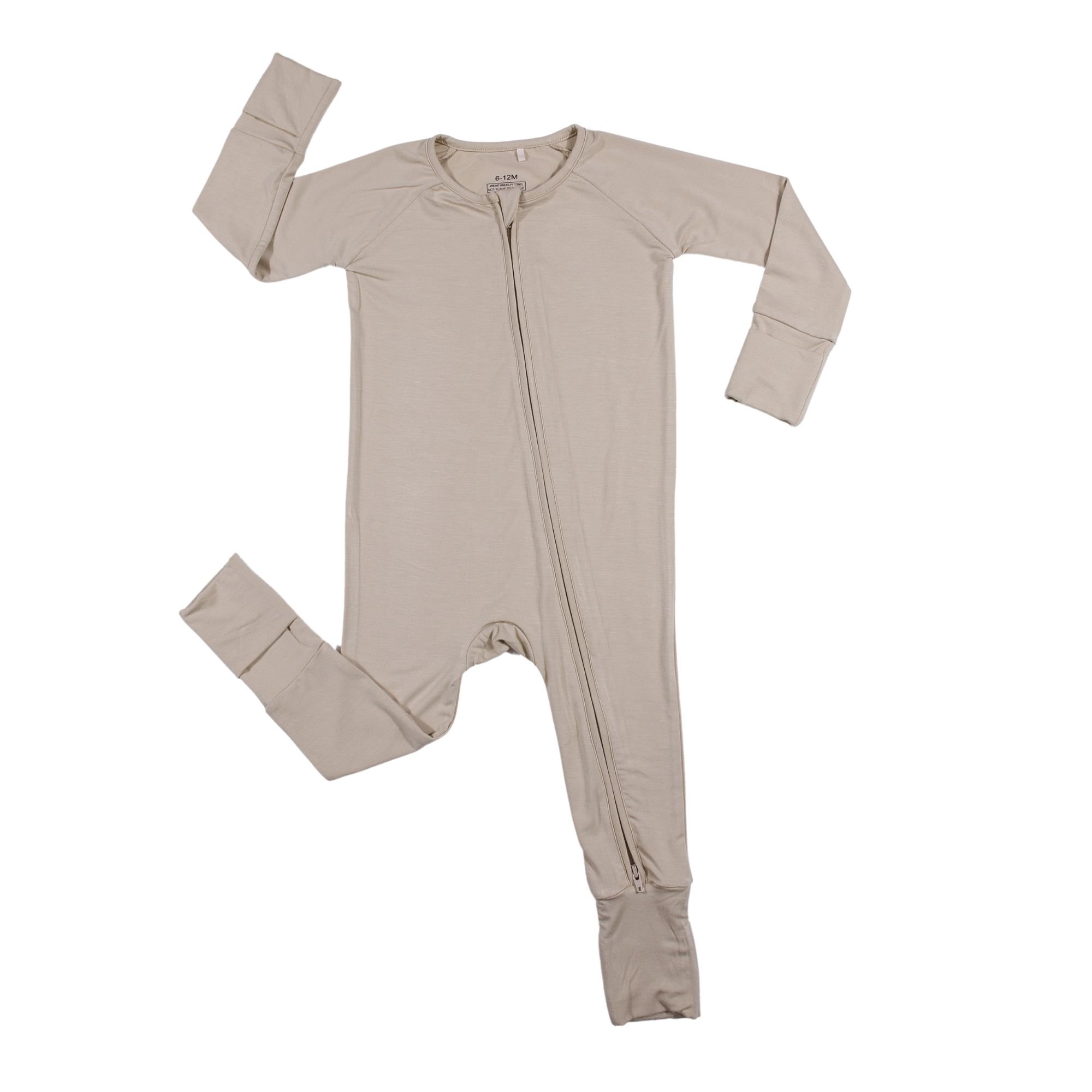 Wholesale OEKO Bamboo Viscose Baby Pajamas Clothes Premium Organic Cotton Bamboo Ruffle Footie Zipper Romper Bamboo Baby Sleeper