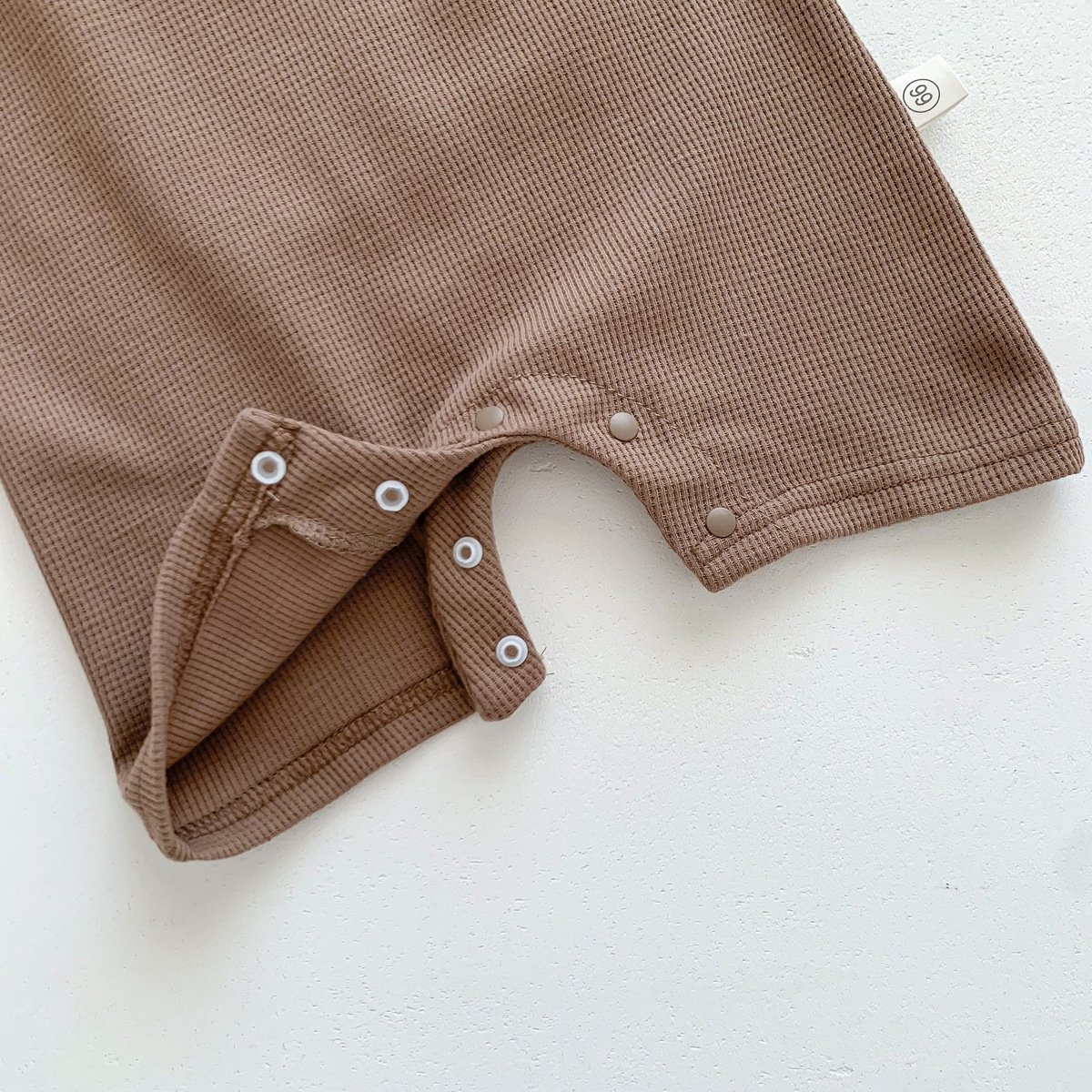 Summer Bodysuits for Infants Waffle Cute Bear Romper with Hat Cotton Boys Girls Jumpsuit Korean Baby Clothing Overalls 0-2 Y