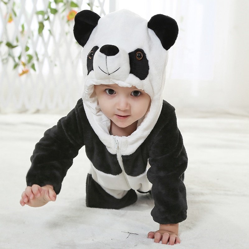 Long sleeve Baby Animal Rompers Flannel Kids Onesie Toddler Girls' Boys' Cartoon Costumes