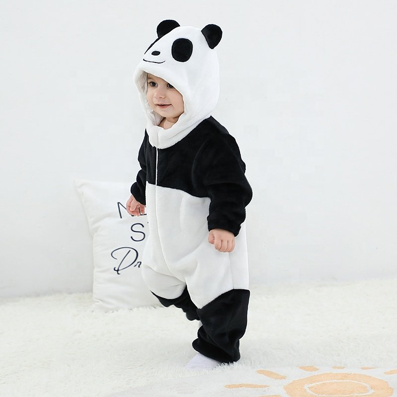 Long sleeve Baby Animal Rompers Flannel Kids Onesie Toddler Girls' Boys' Cartoon Costumes