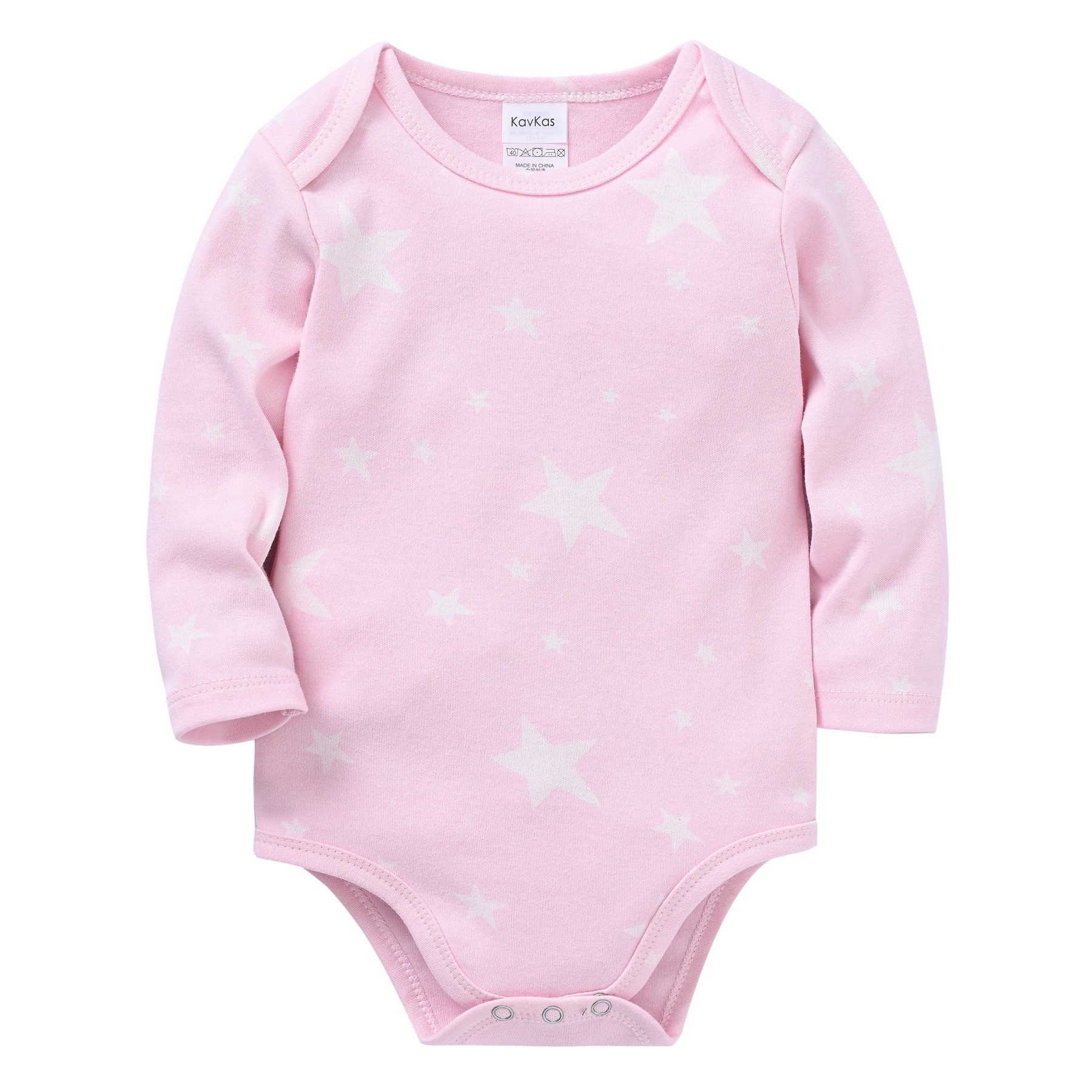 Wholesale Cheap Newborn Baby Girls Rompers Clothes Pink Cute Cartoon Print Long Sleeve Cotton Jumpsuit Outfit