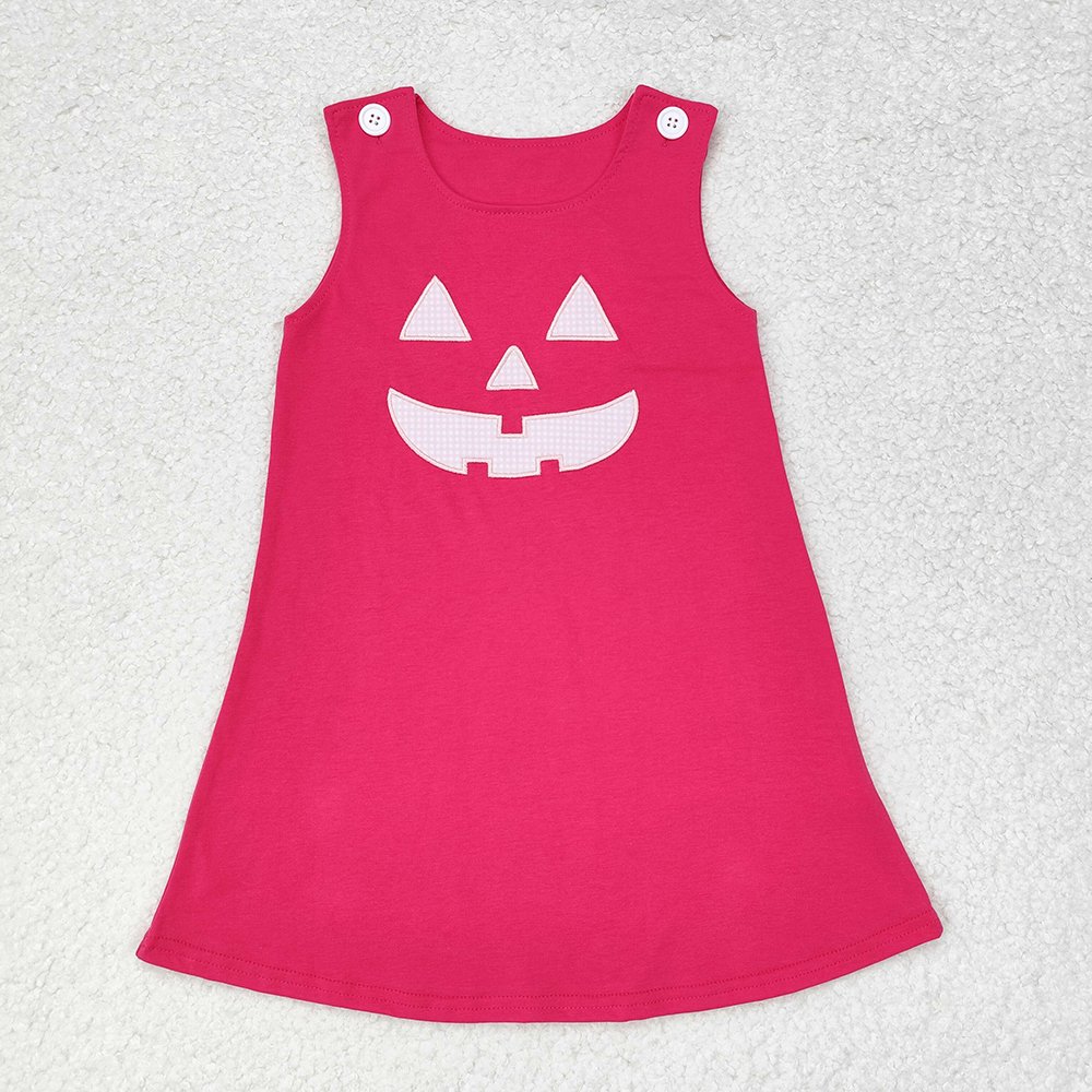 RTS Baby Toddler Newborn Infants Girls Fall Colorful Pumpkins Short Sleeve Bows Round Neck Milk Silk Children Boutique Rompers