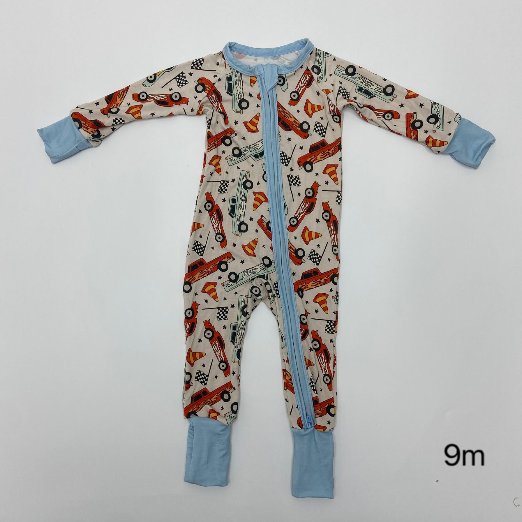 Qingli Oem Pretty Printed Pattern Casual Breathable Bamboo Newborn Zippy Handmade Baby Jumpsuit Baby pajamas Baby Romper